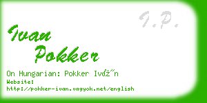 ivan pokker business card